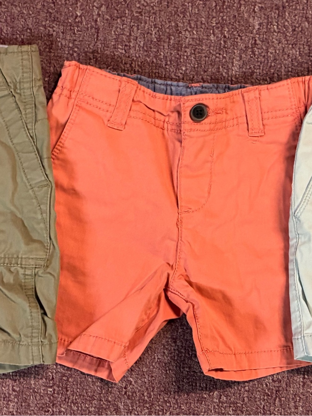 OshKosh B'gosh Boys Coral Orange Flat Front Shorts